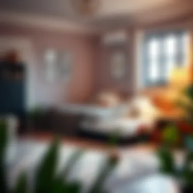 Cozy bedroom setup with Denver trundle sleeper sofa