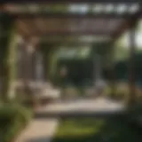 Elegant pergola design enhancing outdoor aesthetics