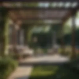 Elegant pergola design enhancing outdoor aesthetics
