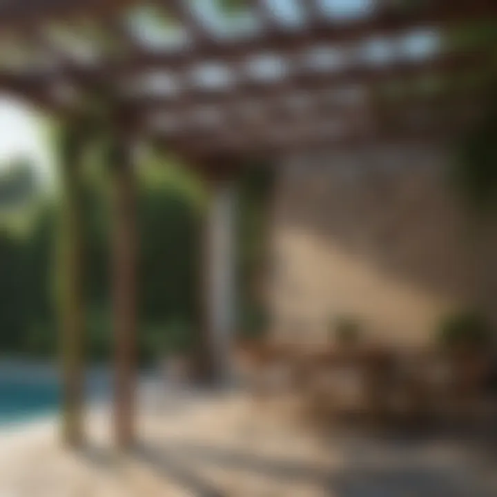 Materials selection for constructing a pergola