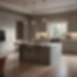 Stylish kitchen design concept