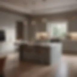 Stylish kitchen design concept