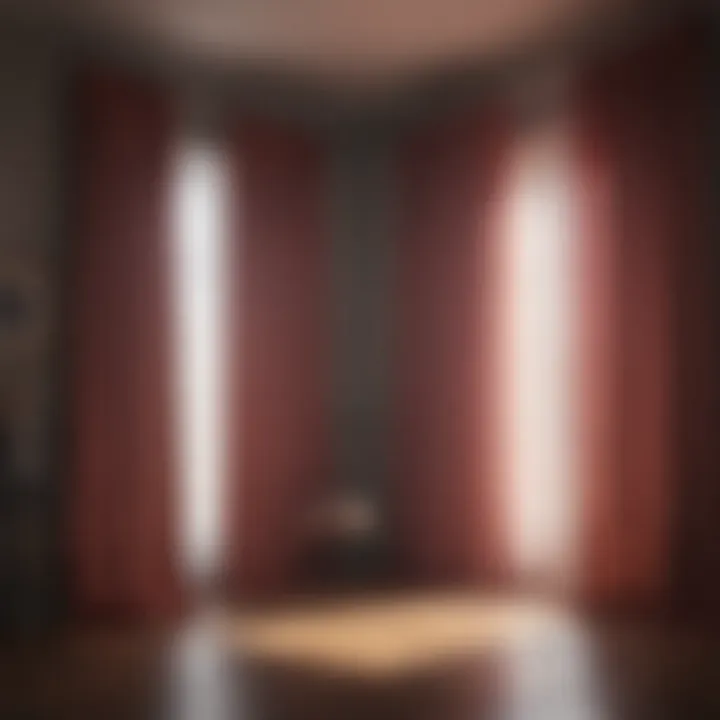 Various installation methods for double color curtains