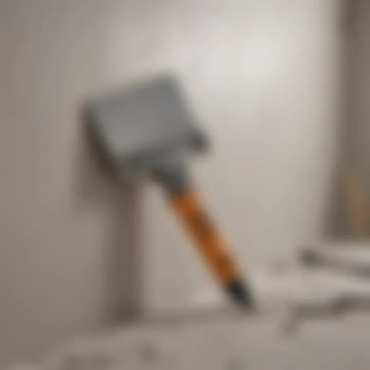 Preparation tools and materials for drywall patching