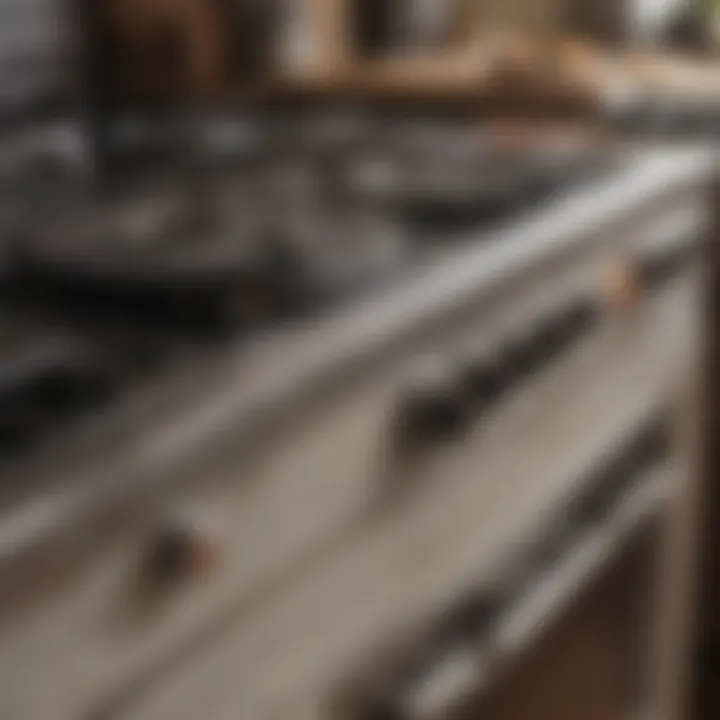 Scrubbing stubborn stains off a smooth top stove surface