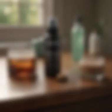 Stain Removal Products A collection of stain removal products on a table