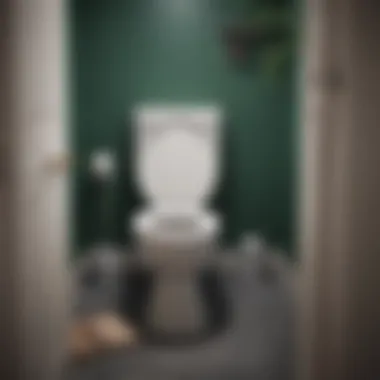 Identifying Signs of a Clogged Toilet Toilet with water level visibly high