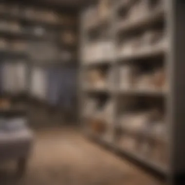 A well-organized wardrobe protected against moths with lavender sachets.