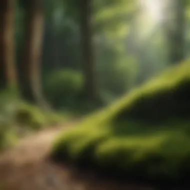 Natural moss control methods in action
