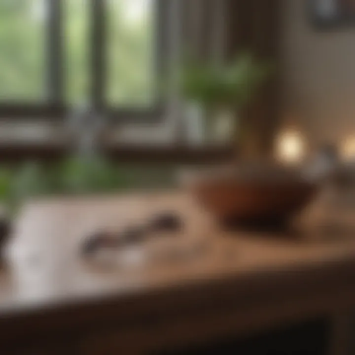 Natural ant repellent ingredients on a table