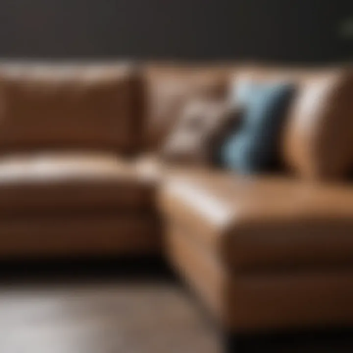 Before and after water stain removal on a couch