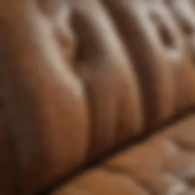 Different upholstery types with water stains