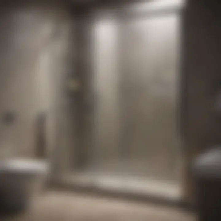 Before and after comparison of shower door clarity