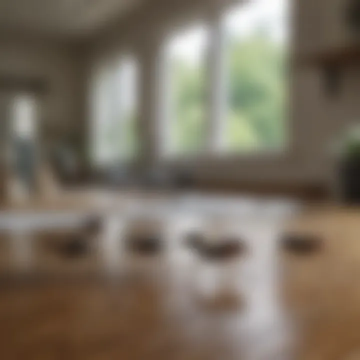 Close-up of common house gnats on a kitchen counter