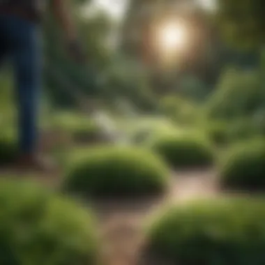 Innovative Use of Organic Herbicides Applying organic herbicides in landscaping