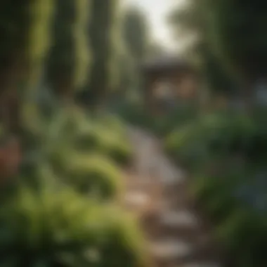 Sustainable Practices for a Pristine Landscape A lush garden showcasing sustainable landscaping practices