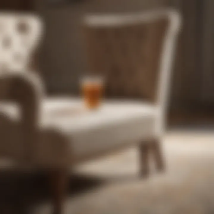 Dealing with drink stains on upholstery