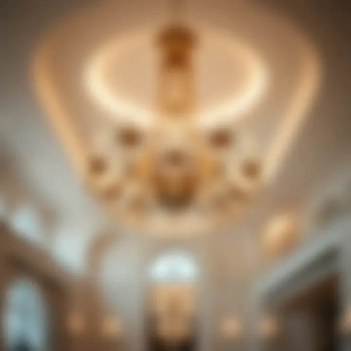 Sophisticated Chandelier Design Elegant chandelier illuminating a grand space