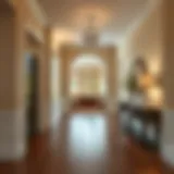 Elegant entryway showcasing hardwood flooring
