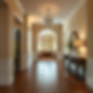Elegant entryway showcasing hardwood flooring
