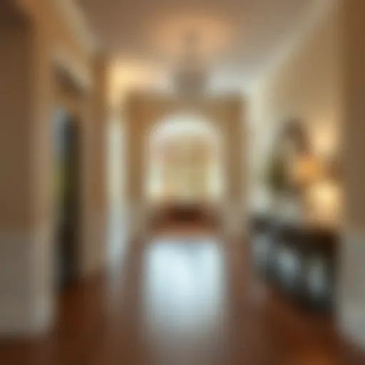 Elegant entryway showcasing hardwood flooring
