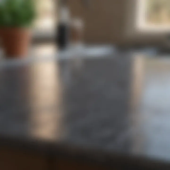 A well-maintained epoxy countertop showcasing its durability