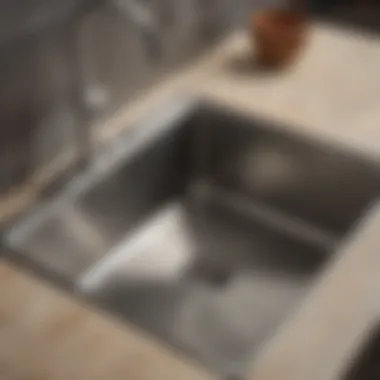 Diagram illustrating installation types for sinks