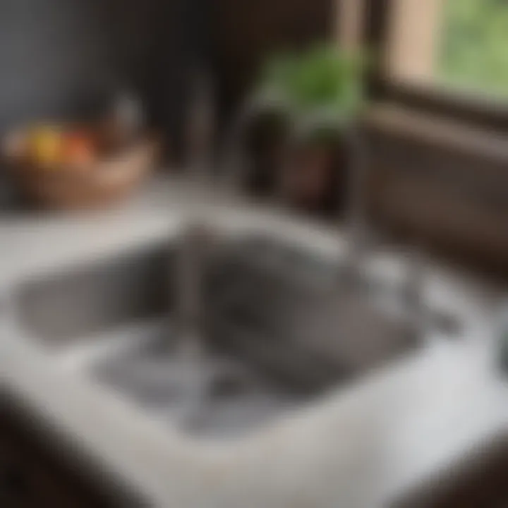 Different styles of stainless steel sinks displayed