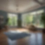 Architectural blueprint of a room addition
