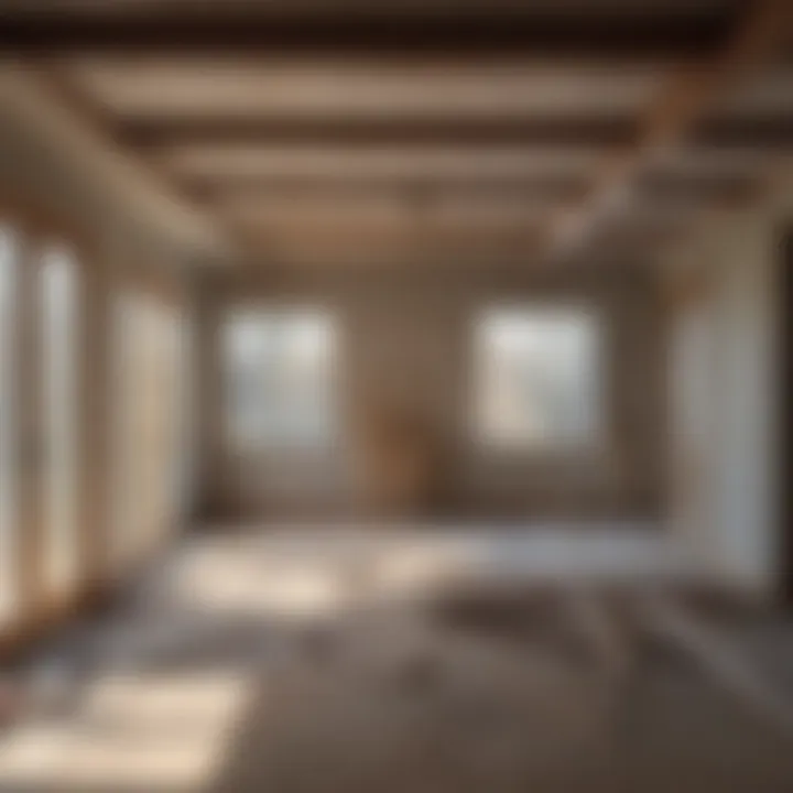 Construction process of a room addition