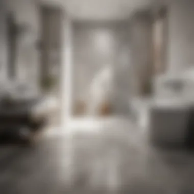 Porcelain Tiles in Modern Bathrooms Elegant porcelain tiles showcasing a sleek bathroom design