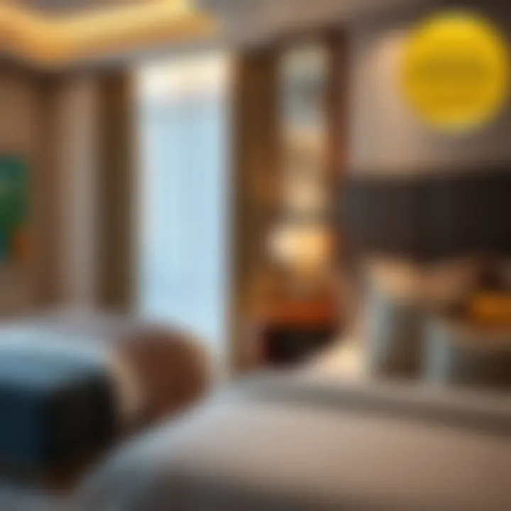 Elegant bedroom with a luxurious bed and a contemporary side table