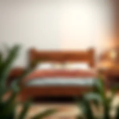 Rustic Reclaimed Wood Bedframe Rustic bedframe made from reclaimed wood enhancing farmhouse decor