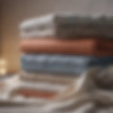 Different types of cotton fabrics displayed