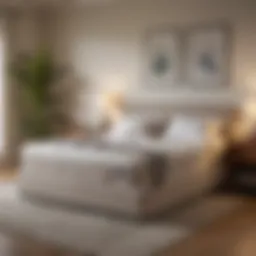 Luxurious queen size Tempurpedic adjustable bed in a modern bedroom setting