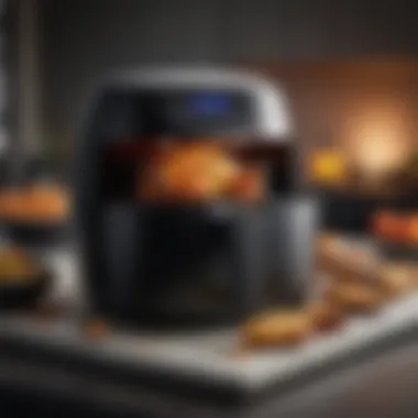 A Delicious Dish Made with the Black Bella Air Fryer Delicious dish prepared using the Black Bella Air Fryer