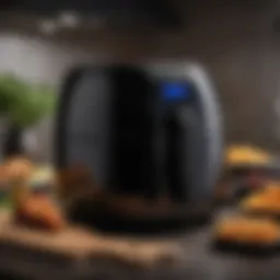 Black Bella Air Fryer showcasing sleek design and functionality