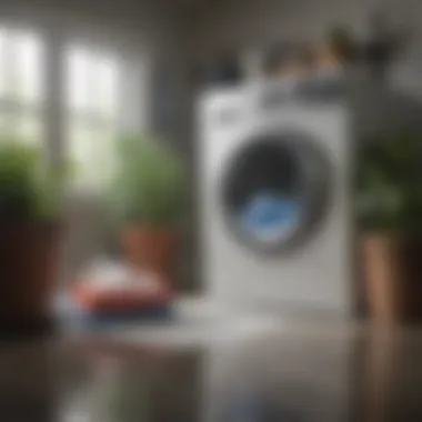 A visual guide illustrating the environmental impact of using chemical-free dryer sheets.