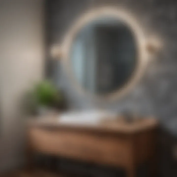 Stylish peel-and-stick wallpaper for easy bathroom renovations