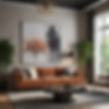 Elegant Living Room with Cosmo Perennial Design An elegant living room showcasing cosmo perennial design elements