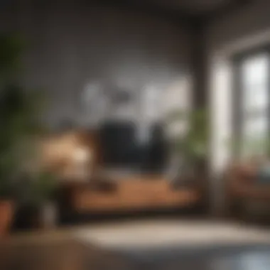 Creative Wall Décor Solutions in a Cozy Living Space Creative wall décor solutions in a cozy living space