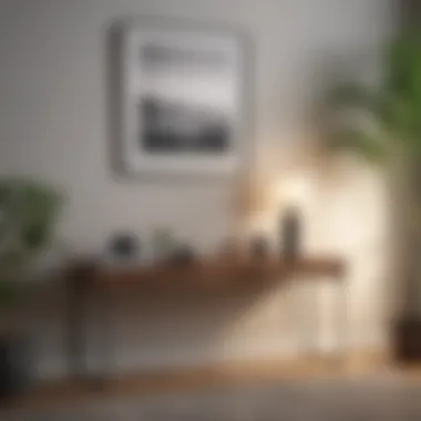 Minimalistic console table design showcasing simplicity and functionality.