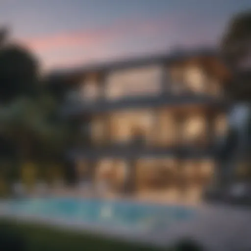 A split-screen view of two different homes showcasing unique architectural styles.