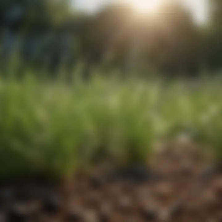 Close-up of grass seeds ready for planting