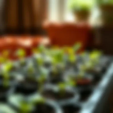 Healthy seedlings ready for transplanting into the garden