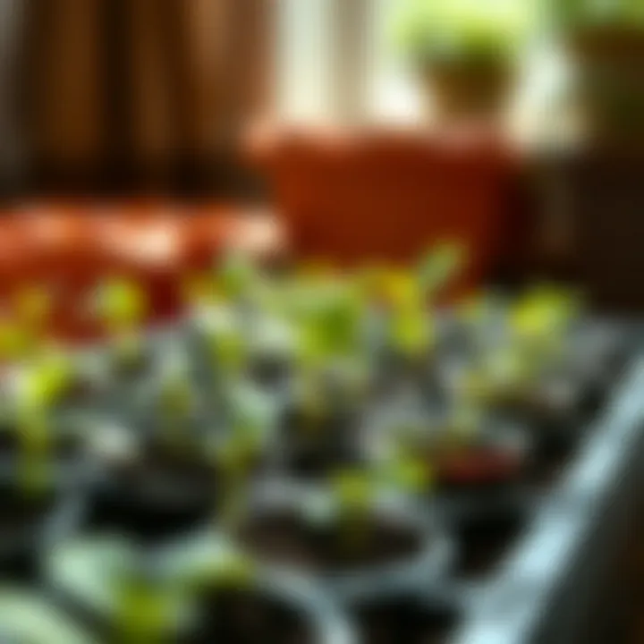 Healthy seedlings ready for transplanting into the garden