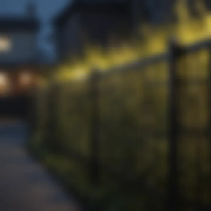 Contemporary black fence providing a modern touch