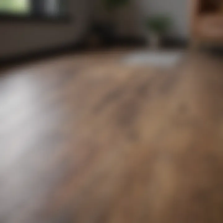 Modern laminate flooring featuring a sleek design