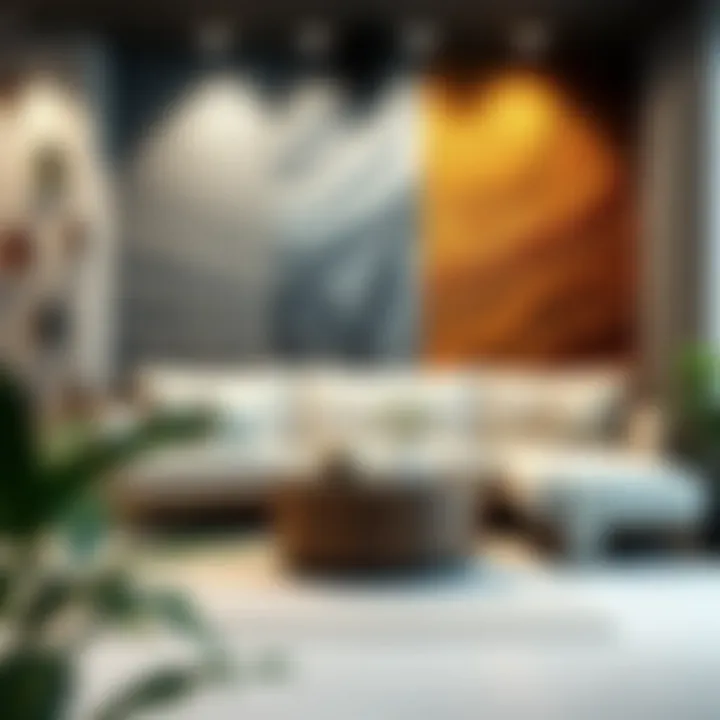 Material Choices for Impactful Focal Walls Diverse material selection for focal walls