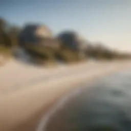 Scenic view of a North Carolina beach with homes